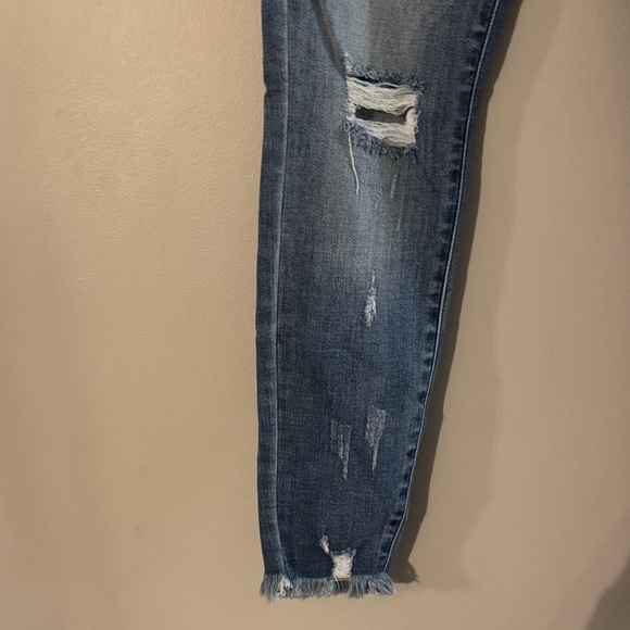KanCan Dark Blue Distressed Skinny Jeans - Picture 8 of 8